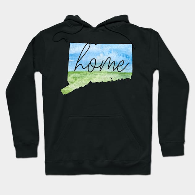 Connecticut Home State Hoodie by RuthMCreative